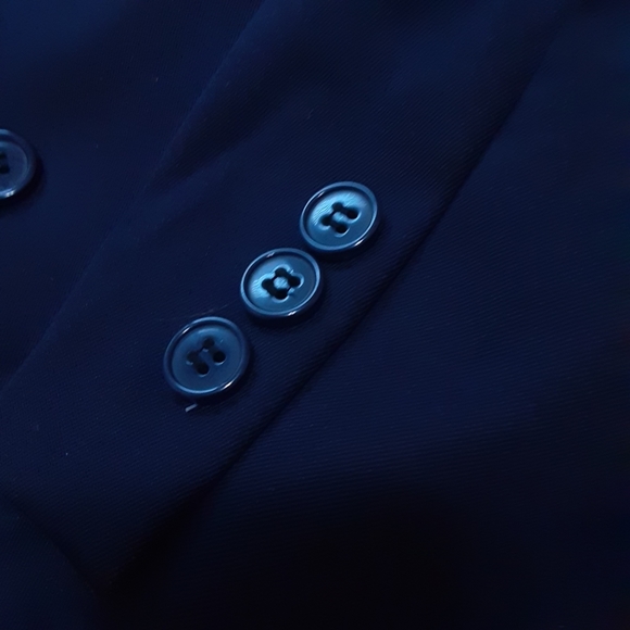 DEVON-AIRE FINE RIDING ATTIRE Nvy Wool Blend Riding Jacket Size 08R - Picture 10 of 14